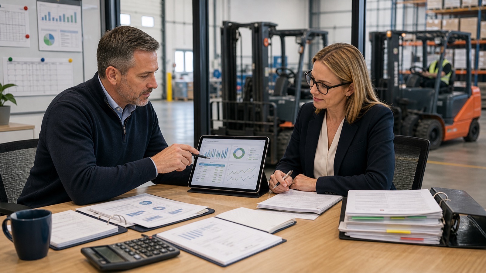Forklift support insight for budget planning