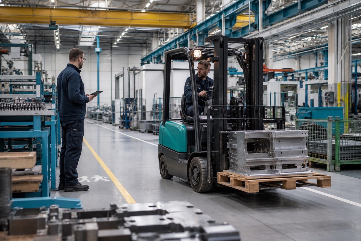 Forklift support insight for compliance