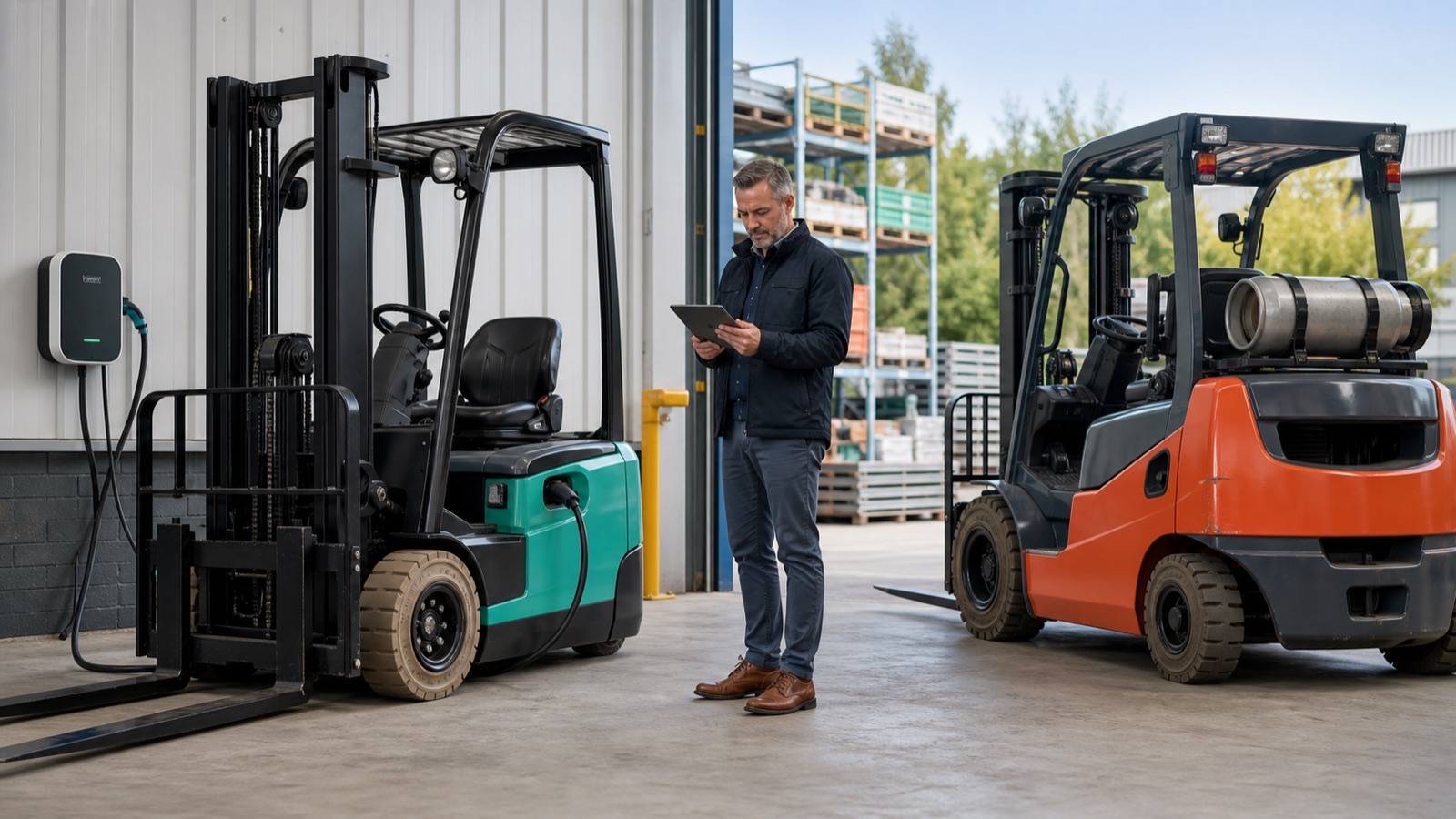 Forklift support insight for fuel efficiency