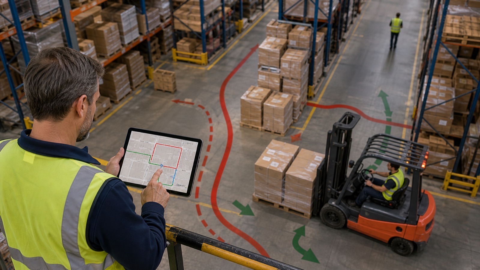Forklift support insight for productivity