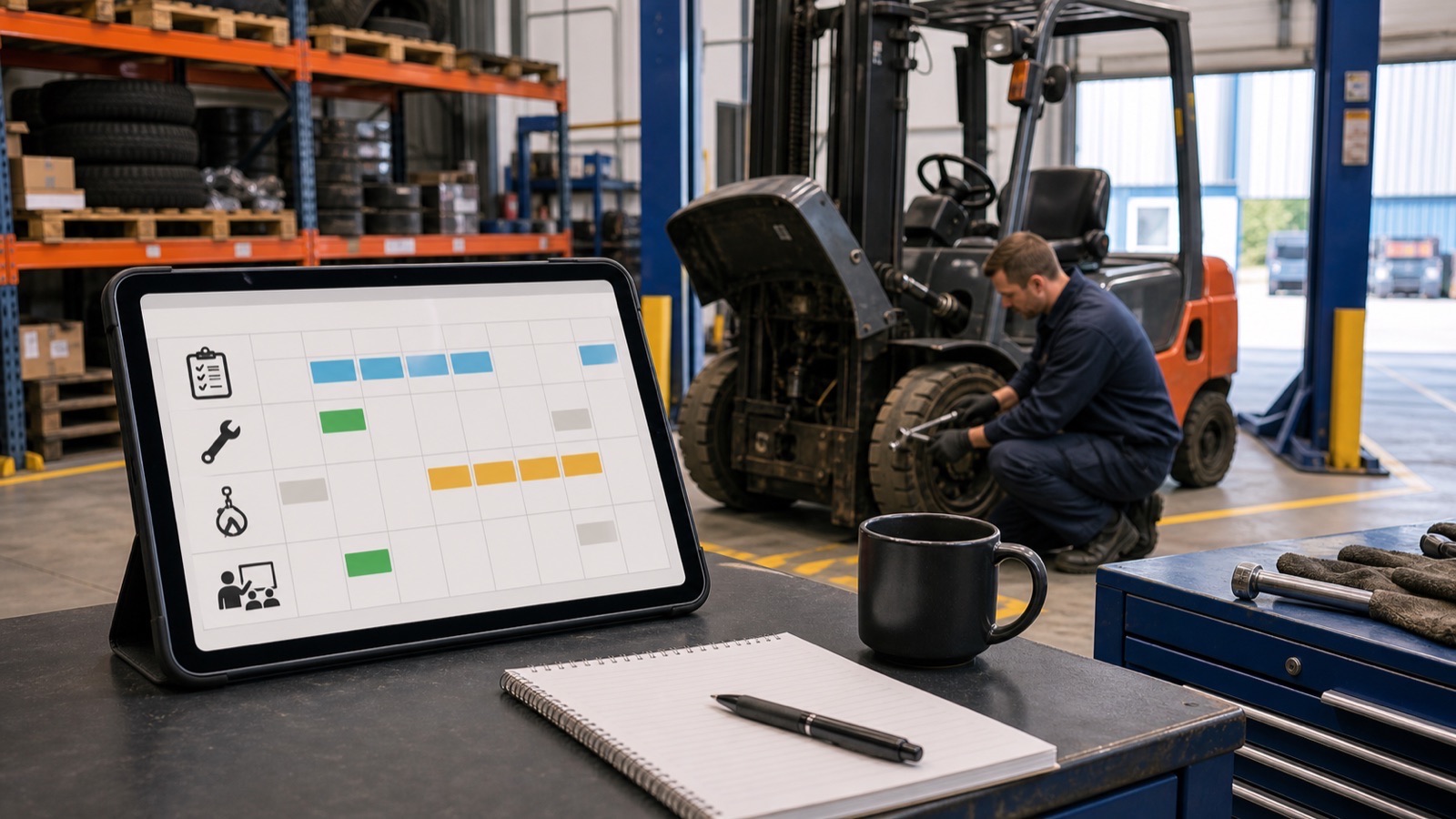 Forklift support insight for uptime
